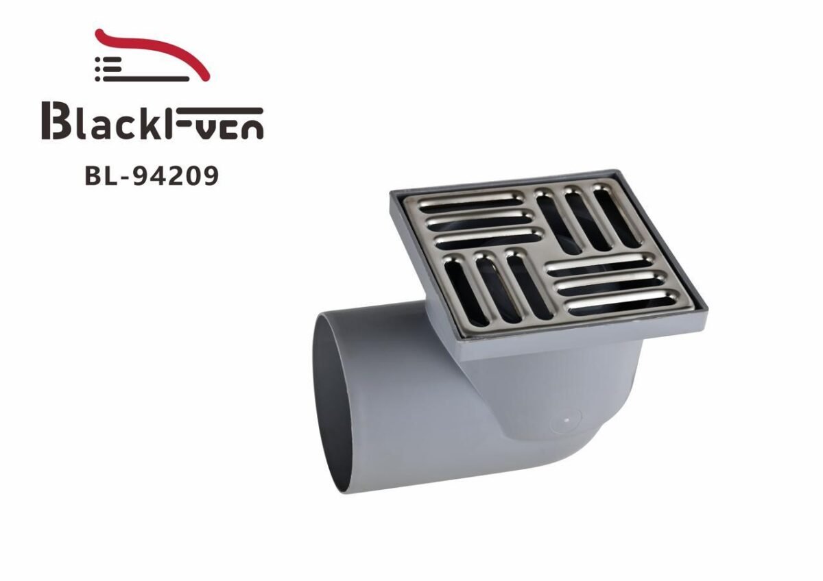 ⁦صفاية وجه استيل مع كوع بلاستيك BL-94209⁩ - الصورة ⁦1⁩