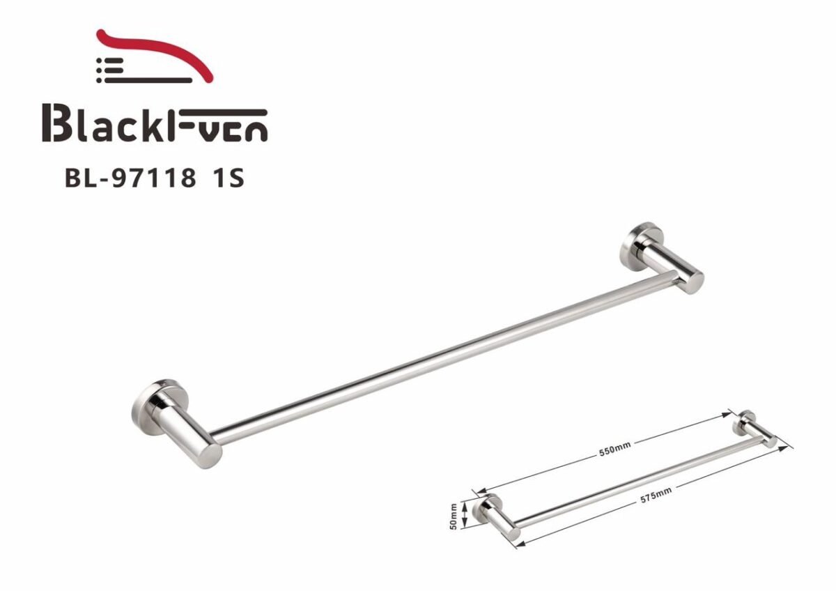 ⁦علاقة مناشف مفردة استيل BL-97118⁩ - الصورة ⁦1⁩