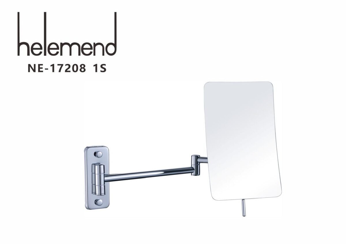 ⁦مرايا ليد مكبر مستطيل  كروم وجهة واحدة   NE-17208⁩ - الصورة ⁦1⁩