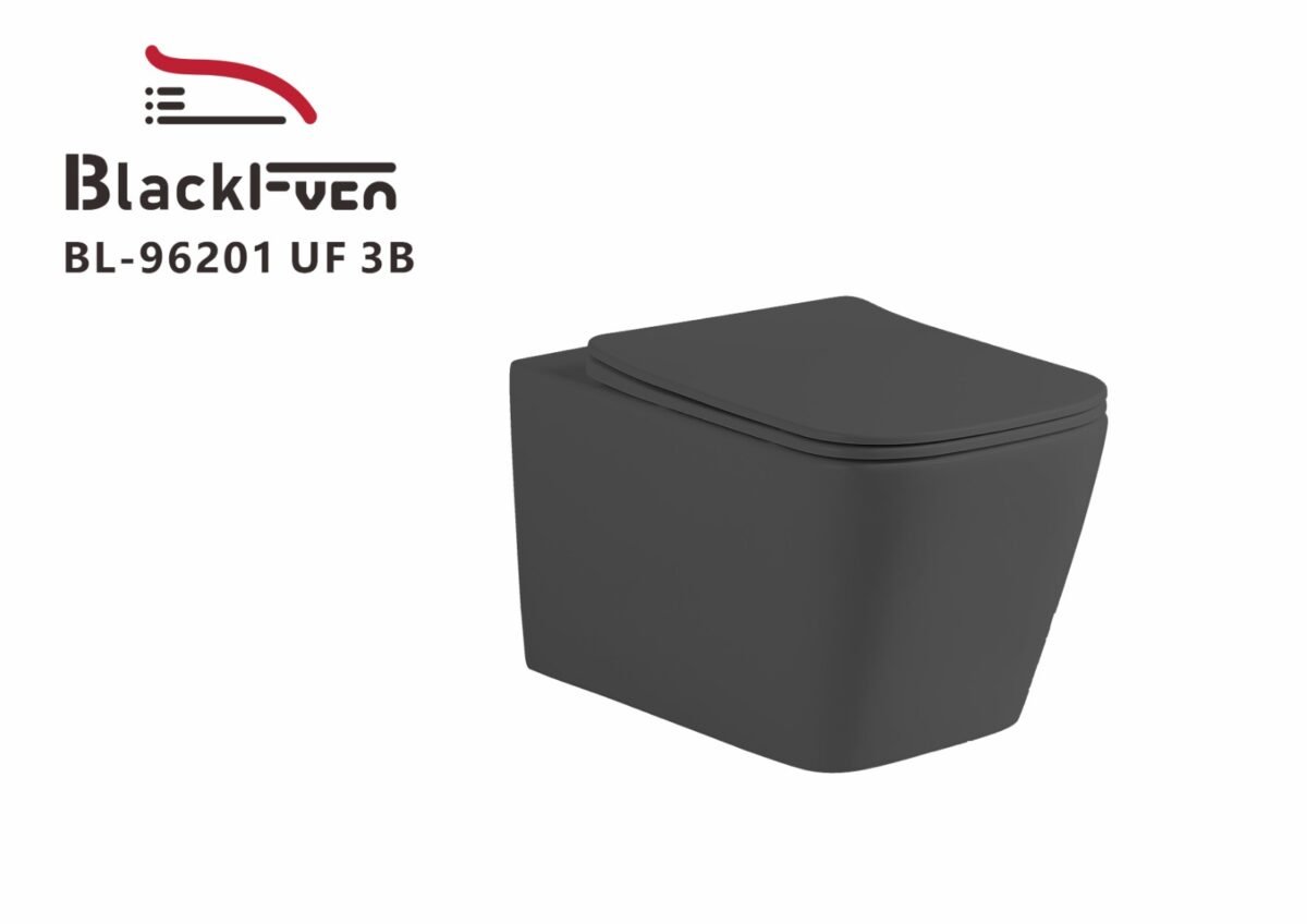 ⁦كرسي حمام سراميك معلق 96201 -Bl⁩ - الصورة ⁦1⁩